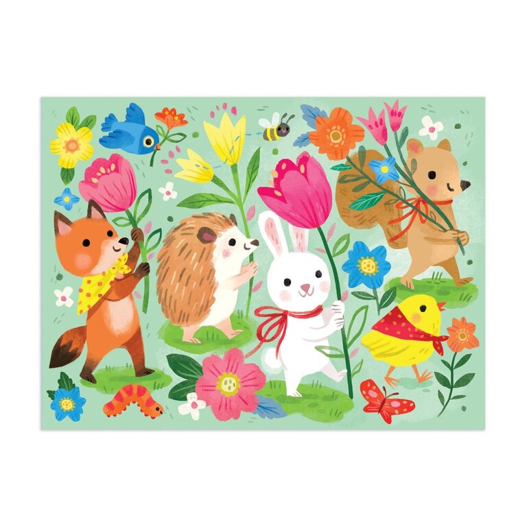 MUDPUPPY 36 PCS TRAVEL PUZZLE - SPRINGTIME PARADE