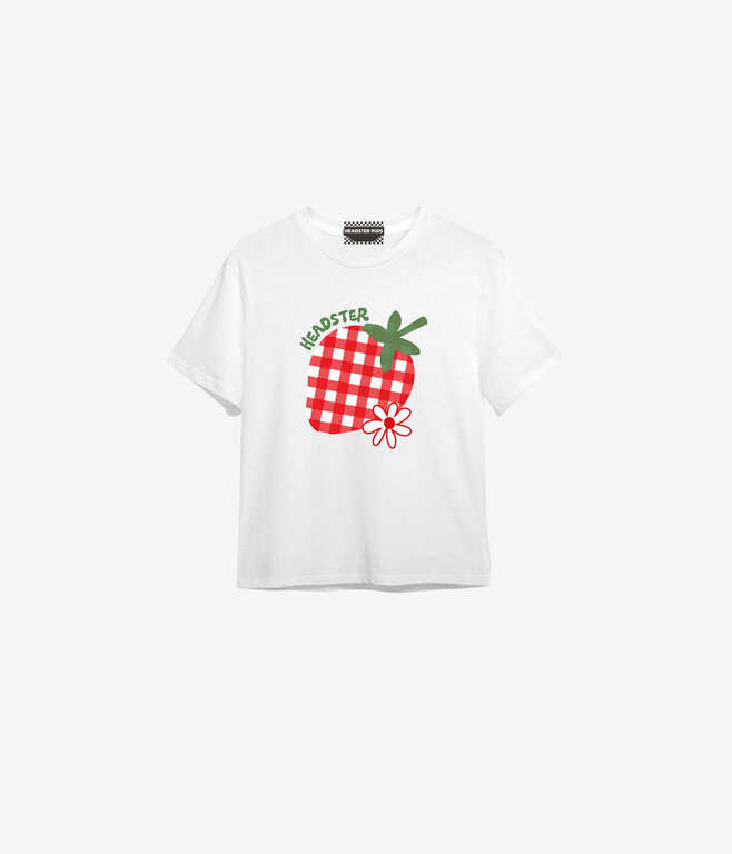 HEADSTER KIDS T-SHIRT BERRY PIC - BLANC