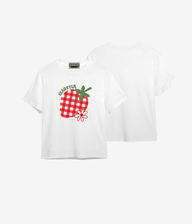 HEADSTER KIDS T-SHIRT BERRY PIC - BLANC
