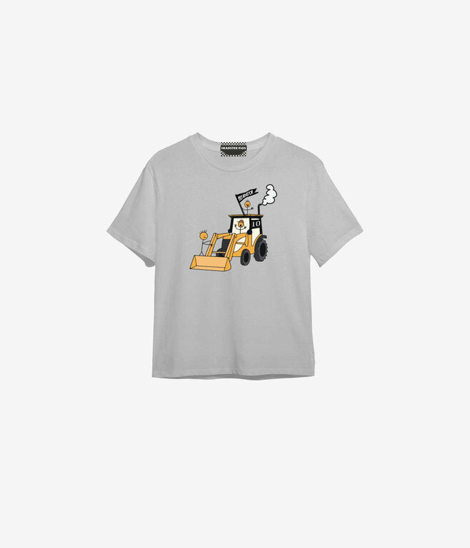 HEADSTER KIDS T-SHIRT LIL' FARMER - SABLE BLANC