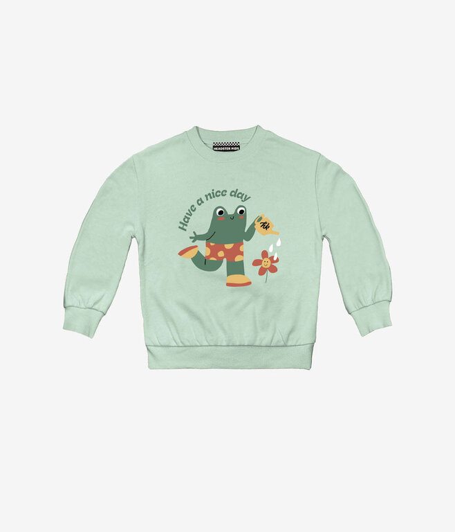 HEADSTER KIDS CREWNECK TOAD "ALLY" HAPPY -  PEARL HARVEST