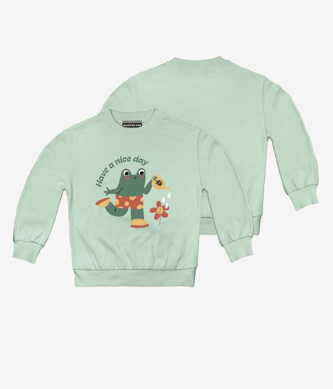 HEADSTER KIDS CREWNECK TOAD "ALLY" HAPPY -  PEARL HARVEST