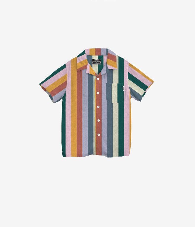 HEADSTER KIDS CHEMISE EN LIN VERTICAL DELIGHT - PINE TREE