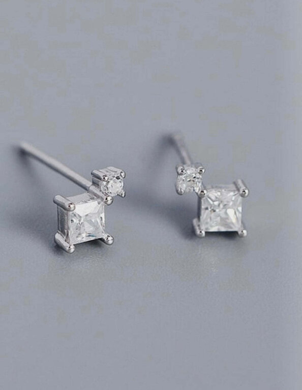 CHARLOTTE BOUTIQUE BOUCLES D'OREILLES DISCRÈTES -  ARGENT
