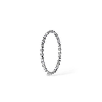 CHARLOTTE BOUTIQUE BAGUE TORSADÉE - ARGENT