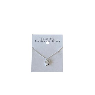 CHARLOTTE BOUTIQUE COLLIER SILVER BOW - ARGENT