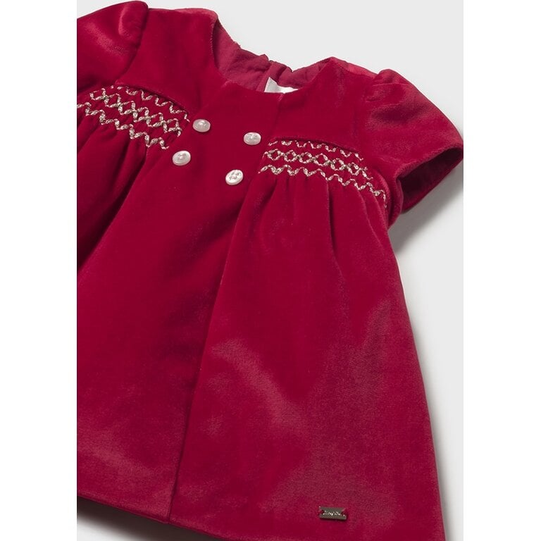 MAYORAL MAYORAL - VELVET DRESS - CHERRY