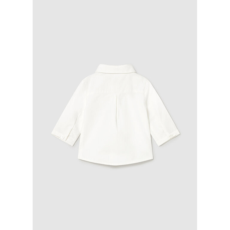 MAYORAL CHEMISE MANCHE LONGUE AVEC NOEUD PAPILLON - ÉCRU