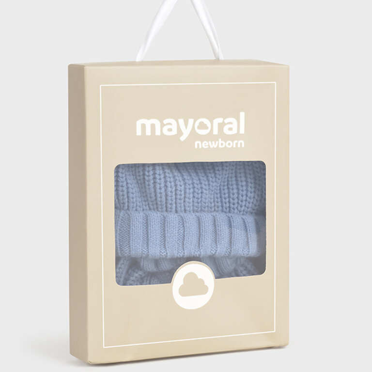 MAYORAL ENSEMBLE  BONNET ET GANT EN TRICOT - NUAGE