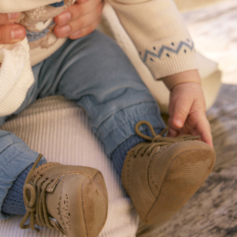 MAYORAL CHAUSSONS RICHELIEUX - BEIGE FONCÉ