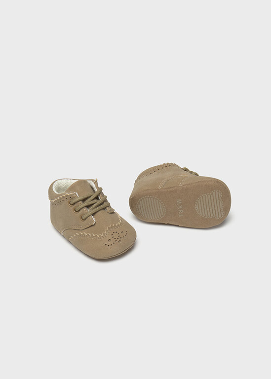 CHAUSSONS RICHELIEUX - BEIGE FONCÉ