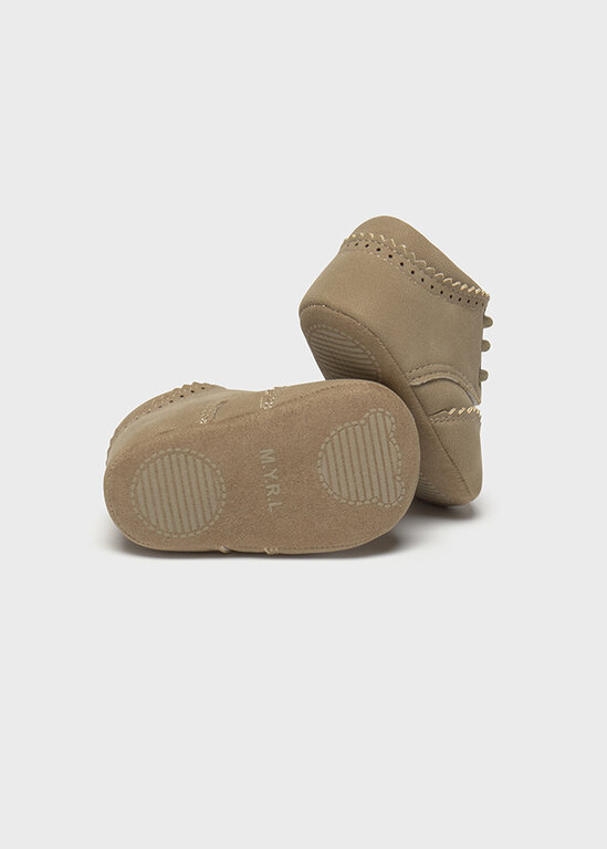 CHAUSSONS RICHELIEUX - BEIGE FONCÉ
