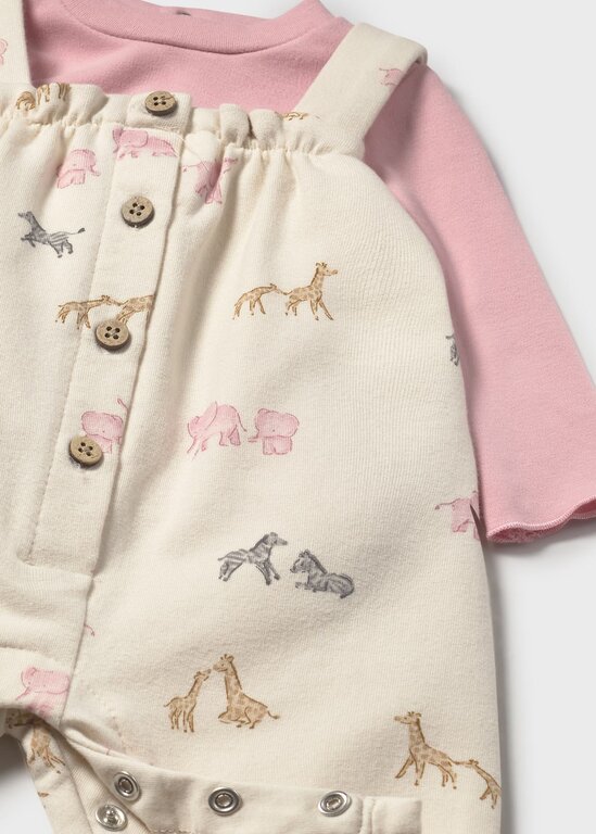 MAYORAL ENSEMBLE SALOPETTE IMPRIMÉE - ORCHIDÉE