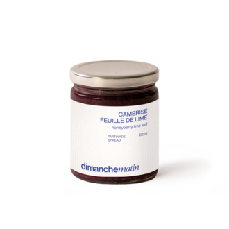 DIMANCHE MATIN TARTINADE - CAMERISE ET FEUILLE DE LIME