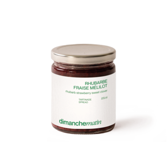 DIMANCHE MATIN TARTINADE - RHUBARBE, FRAISE & MELILOT