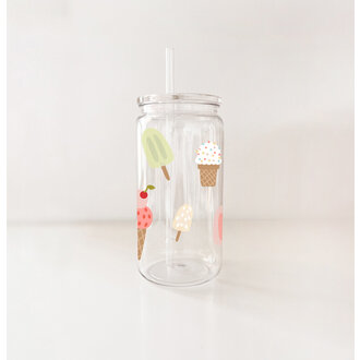 MÖMY VERRE 16 OZ PLASTIQUE - PLAISIRS GLACÉS