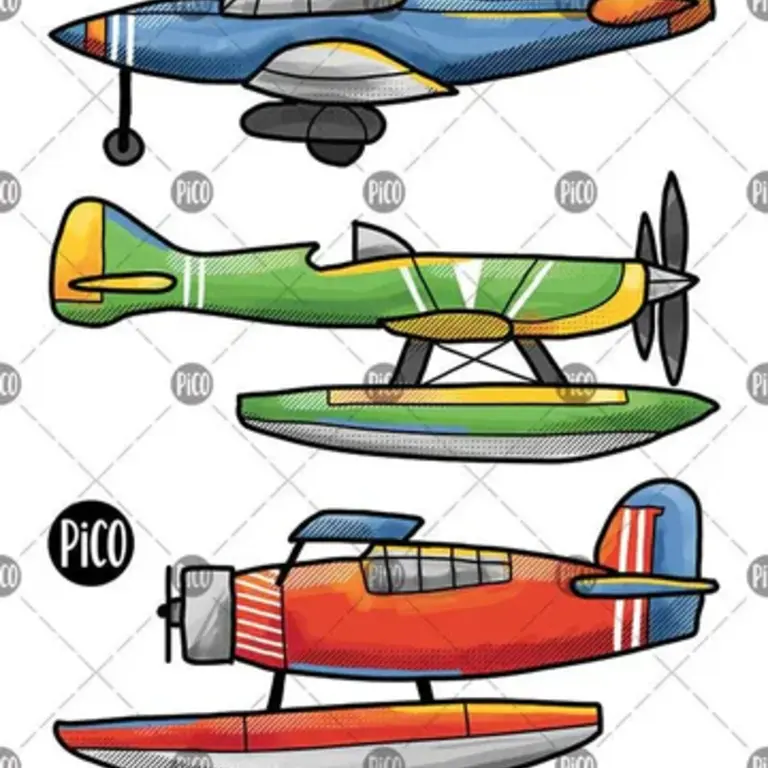 PICO TATOO TATOUAGES TEMPORAIRES -  LES AVIONS