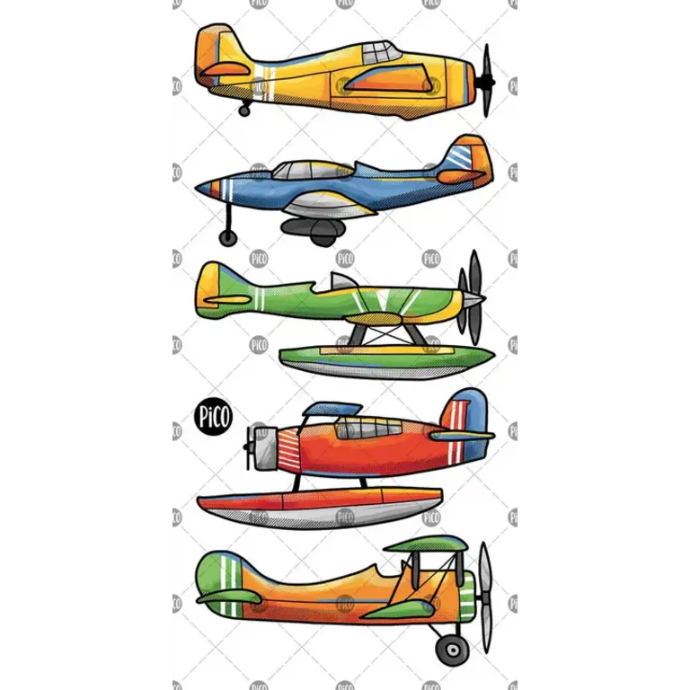 PICO TATOO TATOUAGES TEMPORAIRES -  LES AVIONS