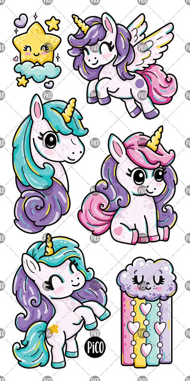 PICO TATOO TATOUAGES TEMPORAIRES - LES POULICHES ARC-EN-CIEL