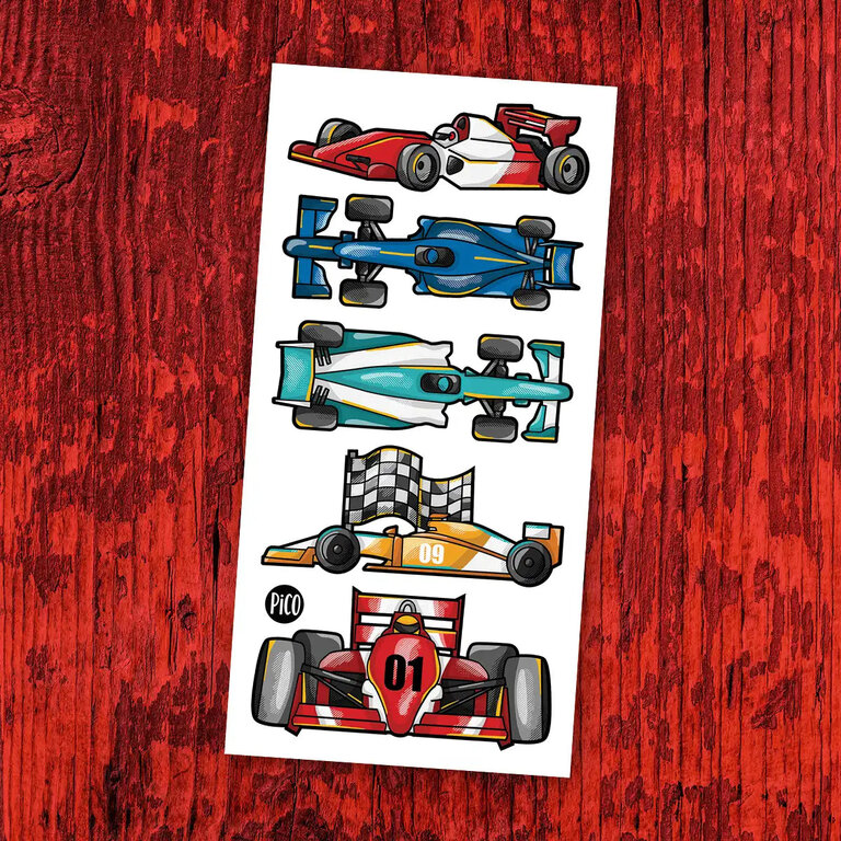 PICO TATOO TATOUAGES TEMPORAIRES - LA COURSE AUTOMOBILE