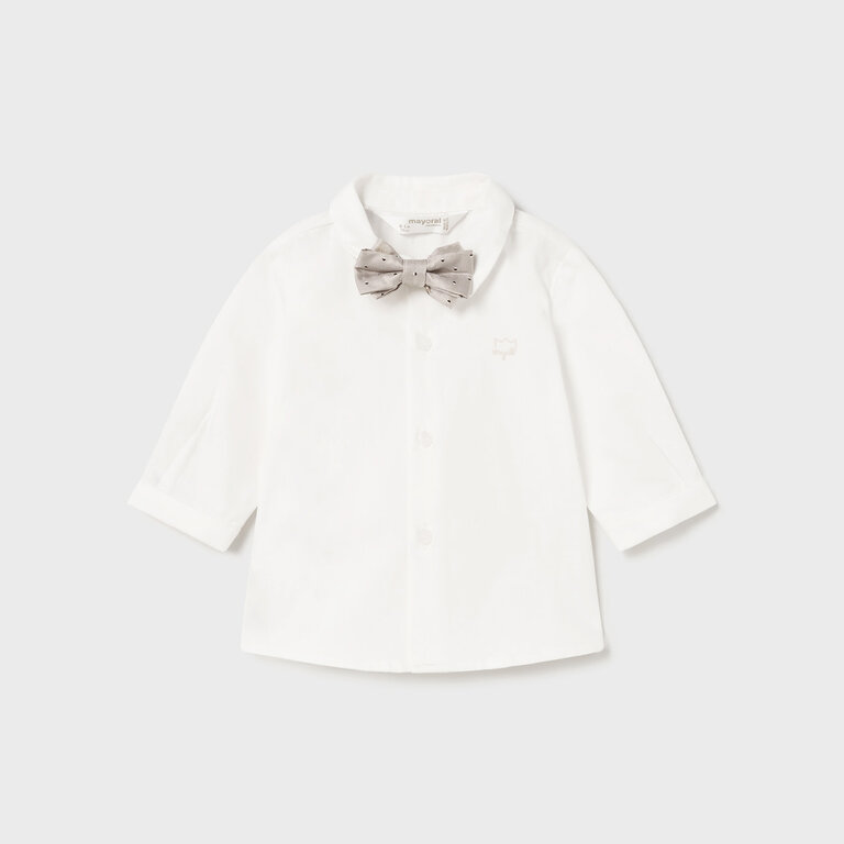 MAYORAL CHEMISE À NOEUD PAPILLON - ÉCRU