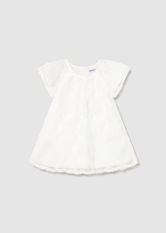ROBE DE CÉRÉMONIE EN TULLE - ÉCRU