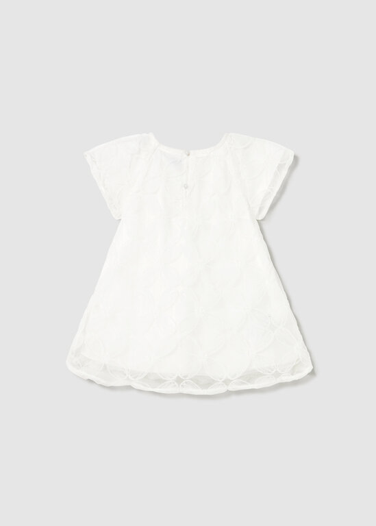 ROBE DE CÉRÉMONIE EN TULLE - ÉCRU