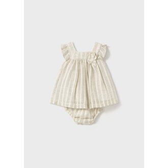 MAYORAL ROBE DE CÉRÉMONIE EN LIN - BEIGE