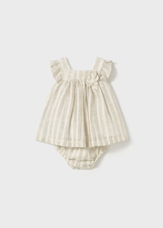 ROBE DE CÉRÉMONIE EN LIN - BEIGE