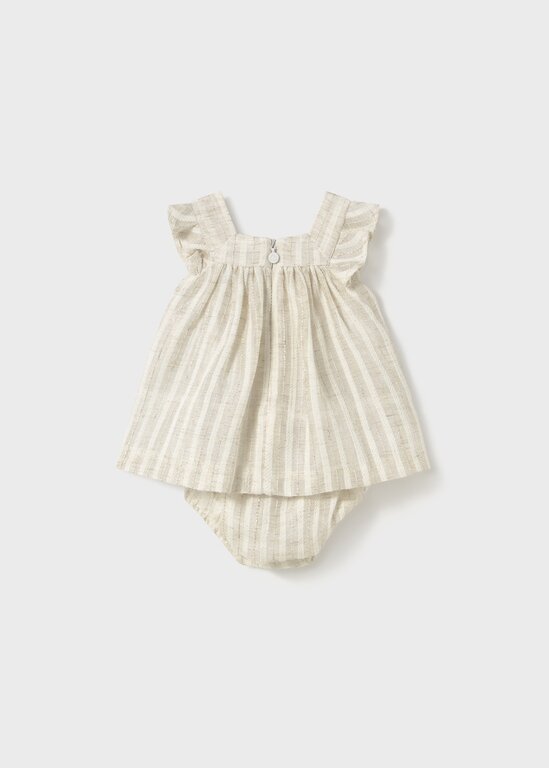 ROBE DE CÉRÉMONIE EN LIN - BEIGE