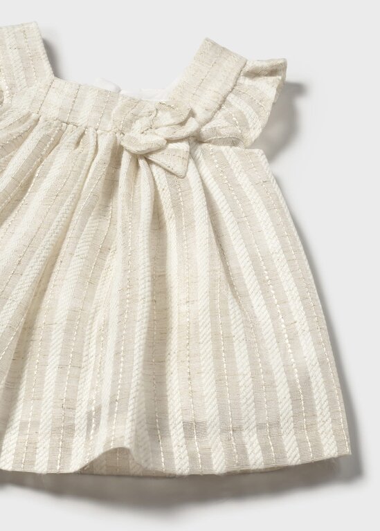 ROBE DE CÉRÉMONIE EN LIN - BEIGE