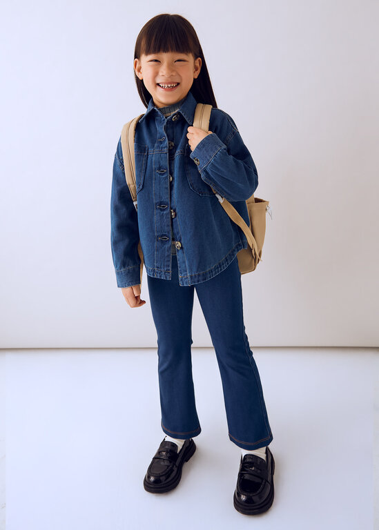 MAYORAL LEGGING ÉVASÉ EFFET DENIM - BLEU FONCÉ