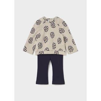 ENSEMBLE LEGGING ET PULL  - MARINE
