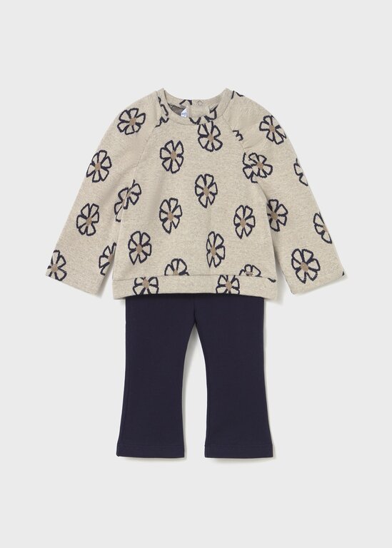 ENSEMBLE LEGGING ET PULL  - MARINE