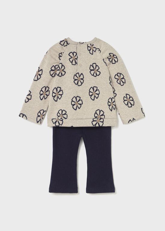 ENSEMBLE LEGGING ET PULL  - MARINE