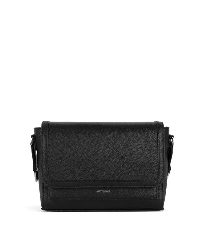 MATT & NAT SAC À BANDOULIÈRE SUNNY GRAIN - NOIR