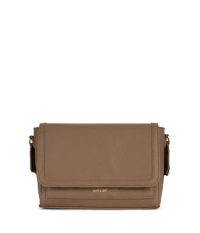 MATT & NAT SAC À BANDOULIÈRE SUNNY GRAIN - TOFFEE