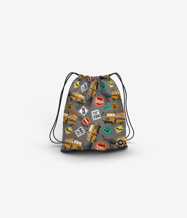 HEADSTER KIDS SAC À CHAUSSURES BUS TED - GRIS MIX
