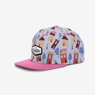 HEADSTER KIDS CASQUETTE SNAPBACK DOODLE TOWN - BLUE STEEL