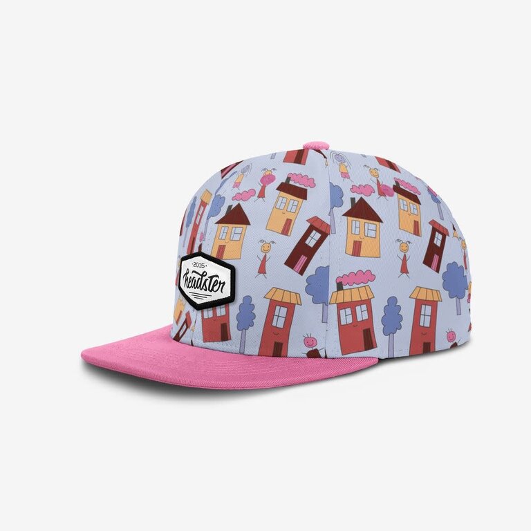 HEADSTER KIDS CASQUETTE SNAPBACK DOODLE TOWN - BLUE STEEL