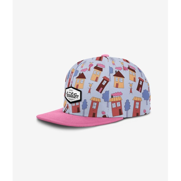 HEADSTER KIDS DOODLE TOWN SNAPBACK CAP - BLUE STEEL