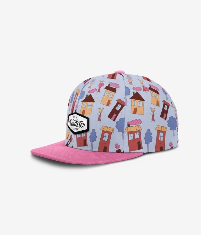 HEADSTER KIDS CASQUETTE SNAPBACK DOODLE TOWN - BLUE STEEL
