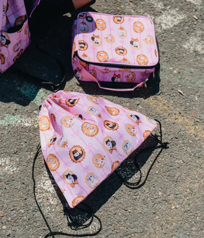 HEADSTER KIDS SAC À CHAUSSURES KITTY CHARM - SMART PINK