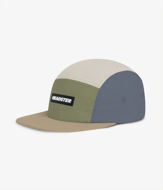 HEADSTER KIDS CASQUETTE RUNNER FIVE PANEL - HEDGE GREEN