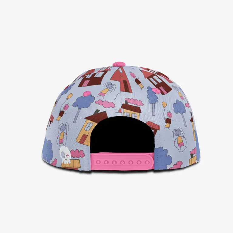 HEADSTER KIDS CASQUETTE SNAPBACK DOODLE TOWN - BLUE STEEL