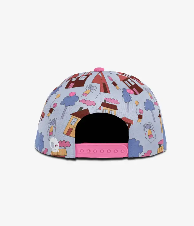 HEADSTER KIDS CASQUETTE SNAPBACK DOODLE TOWN - BLUE STEEL