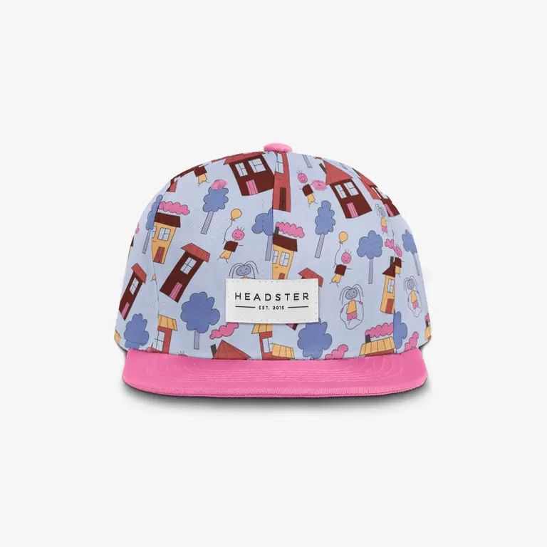 HEADSTER KIDS CASQUETTE SNAPBACK DOODLE TOWN - BLUE STEEL