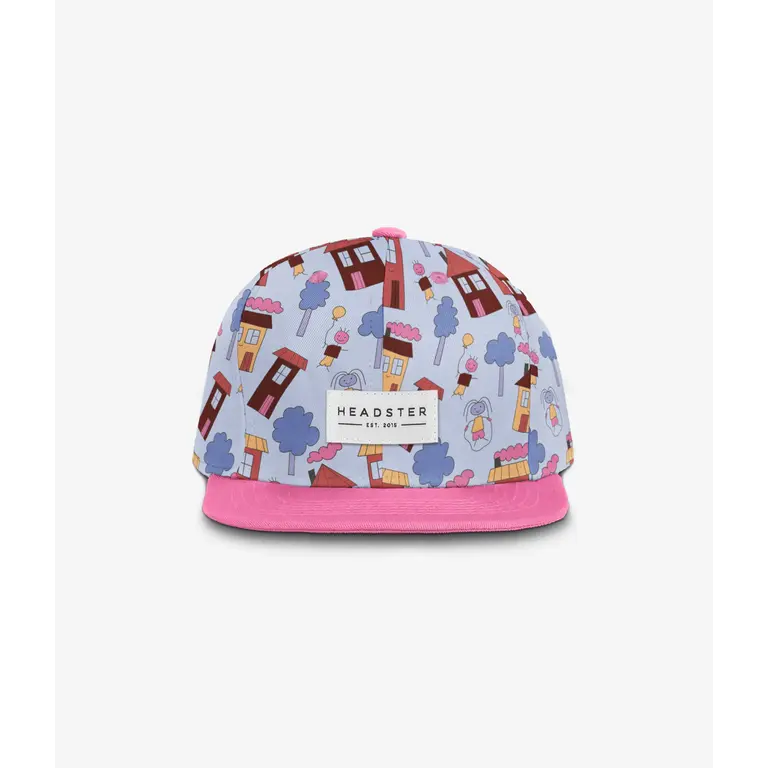 HEADSTER KIDS DOODLE TOWN SNAPBACK CAP - BLUE STEEL