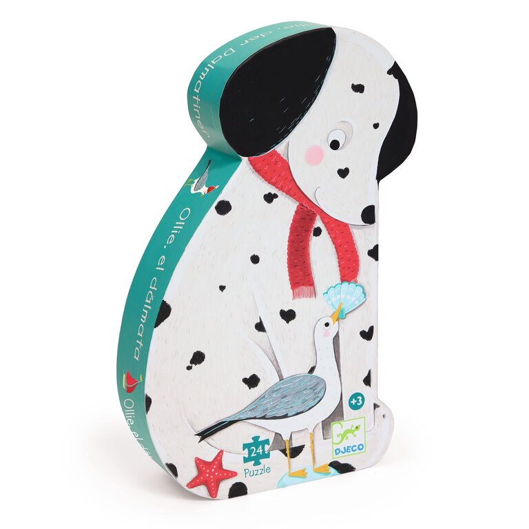 DJECO PUZZLE SILHOUETTE 24 PCS - OLLIE LE DALMATIEN