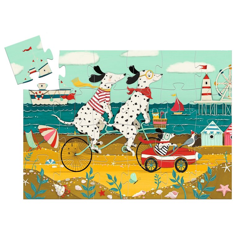 DJECO PUZZLE SILHOUETTE - OLLIE LE DALMATIEN 24 PCS